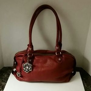 Brighton Shoulder Bag - Red Leather